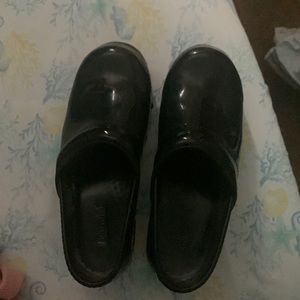 Bjornal black patent work shoes. EUC